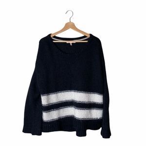 Mohair blend crew neck sweater